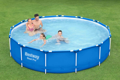 Каркасный бассейн Bestway 396х84 см + фильтр-насос 2006 л/ч (5612E)