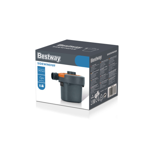 Насос электрический Sidewinder AC, 220В, 3 насадки в комплекте (Bestway 62139 BW) 