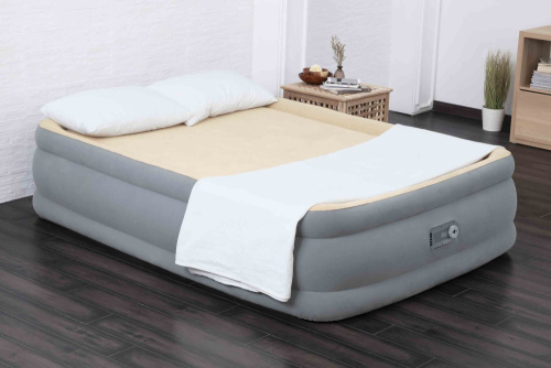 Надувная кровать Tritech Cushify Top, 203x152x46 см, встроенный насос 220V (Bestway 67486 BW)