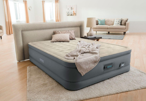 Надувная кровать PremAire II, 152х203х46 см, встроенный насос 220V (Intex 64926)
