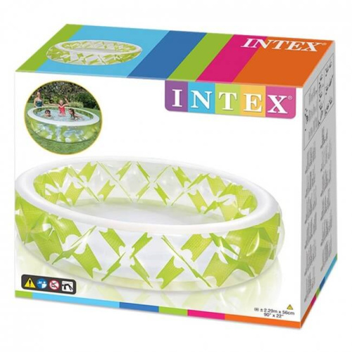 Детский надувной бассейн 229х56 см, 840 л, от 6 лет (Intex 57182)