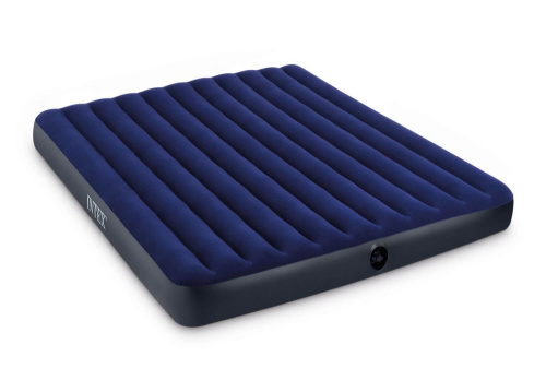 Надувной матрас Classic Downy Bed Fiber-Tech 183х203х25 см (Intex 64755)