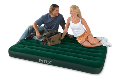 Надувной матрас Downy Bed 137х191х22 см, со встроенным ножным насосом (Intex 66928)