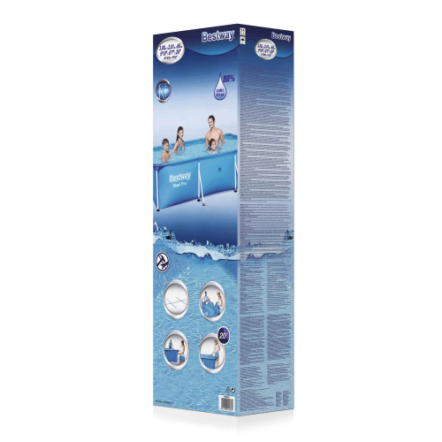 Каркасный прямоугольный бассейн Bestway 300х201х66 см (56404 BW)