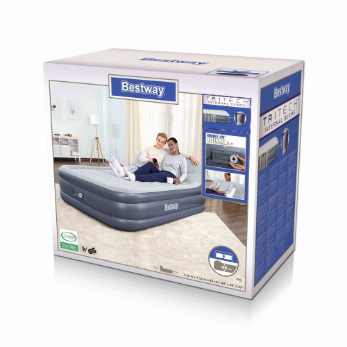 Надувная кровать Tritech SleekFlow 226х152х84 см, встроенный насос 220V (Bestway 67923 BW)
