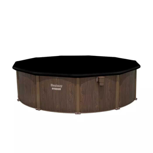 Стальной бассейн Bestway Hydrium Pool Set 549х130 см + песочный ф/насос 5678 л/ч, лестница, тент, подстилка (561CS BW)