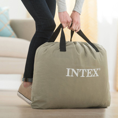 Надувная кровать Mid-Rice Airbed 152х203х30 см, встроенный насос 220V (Intex 64118)