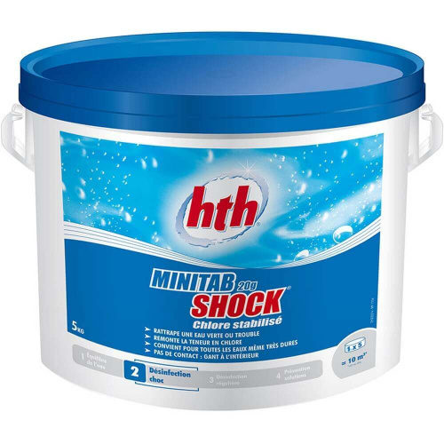 Быстрый стабилизированный хлор MINITAB SHOCK, табл. 20 г, 5 кг, hth (C800673H2)