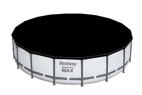 Каркасный бассейн Bestway 549х122 см + фильтр-насос 5678 л/ч, тент, лестница (56462 BW)