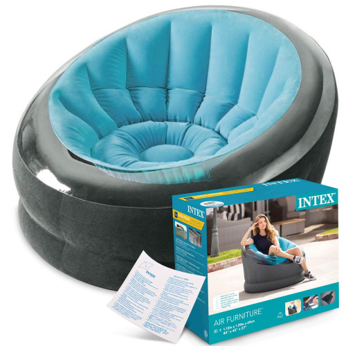 Кресло надувное Empire Chair 112х109х69 см, 3 цвета (Intex 66582)