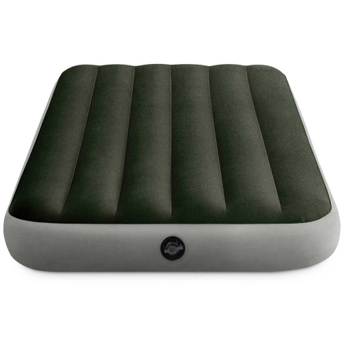 Надувной матрас Prestige Downy Airbed Fiber-Tech 99х191х25 см, с насосом на батарейках (Intex 64777)