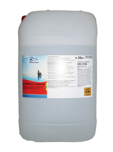 рН-минус жидкий для понижения уровня рН воды, 28 кг, Chemoform (0808028)