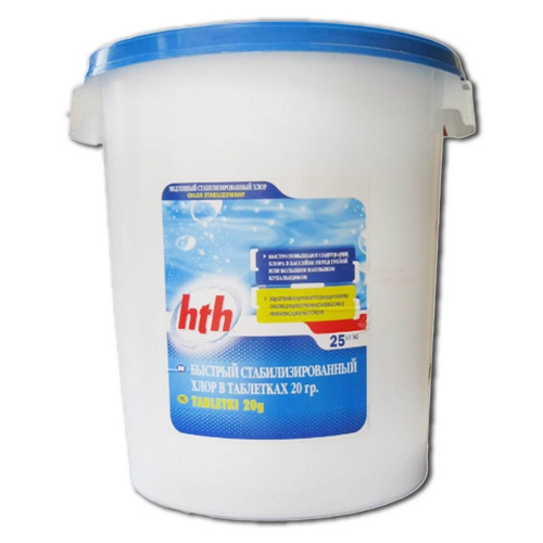 Быстрый стабилизированный хлор MINITAB SHOCK, табл. 20 г, 25 кг, hth (C800676H2)