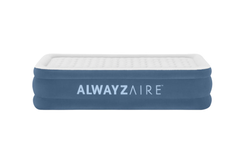 Надувная кровать AlwayzAire 191х97х46 см, встроенный насос 220V с автоподкачкой (Bestway 6713P BW)