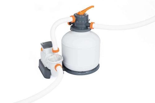 Стальной бассейн Bestway Hydrium Pool Set 549х130 см + песочный ф/насос 5678 л/ч, лестница, тент, подстилка (561CS BW)
