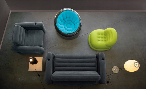 Кресло надувное Empire Chair 112х109х69 см, 3 цвета (Intex 66582)