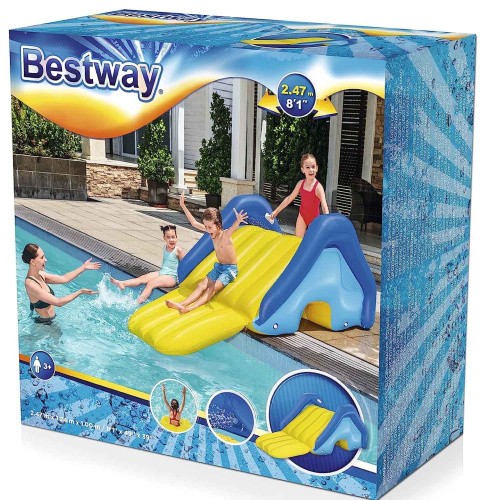 Надувная горка 247х124х100 см "Гигант", от 3 лет (Bestway 52453 BW)