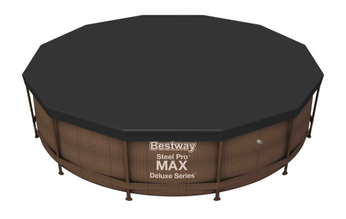 Тент для каркасного бассейна Steel Pro Pools, Steel Pro MAX Pools, Hydrium Splasher Pools 366 см (d 366см) (Bestway 58037 BW)