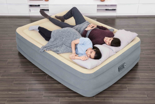 Надувная кровать Tritech Cushify Top, 203x152x46 см, встроенный насос 220V (Bestway 67486 BW)