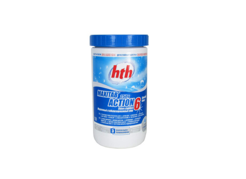 Двухслойные таблетки  6 в 1, MAXITAB ACTION 6, табл. 250 г, 1 кг, hth (K801792H1)