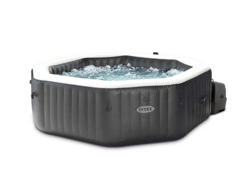 СПА-бассейн Intex Jet&Bubble Deluxe 168/218х71 см, восьмигранный, гидромассаж+пузырьк., хлоргенератор (28462)