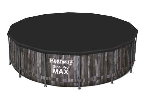 Каркасный бассейн Bestway 427х107 см + фильтр-насос 3028 л/ч, тент, лестница (5614Z BW)