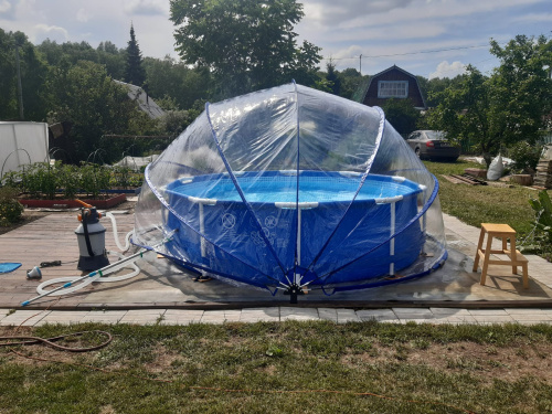 Купол-тент для бассейна, диаметр 5,5 м (Pool tent 5,5)